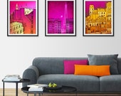 20% OFF SALE: Any THREE Prints - Save 25 Percent,Set of three Illustrations,Fine art Giclee print Home decor Wall art Living room decor Gift