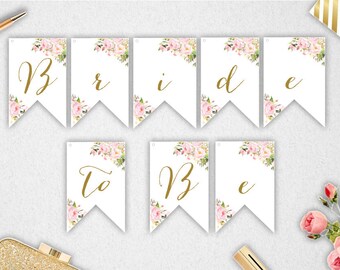 Printable Bridal Shower Banner INSTANT by PaperBearPrintable