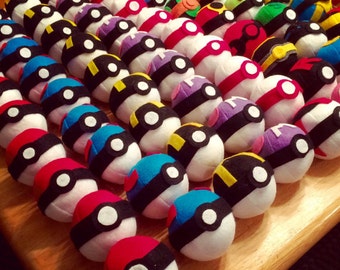 Original Pokemon POKEBALL Custom Plush Toy
