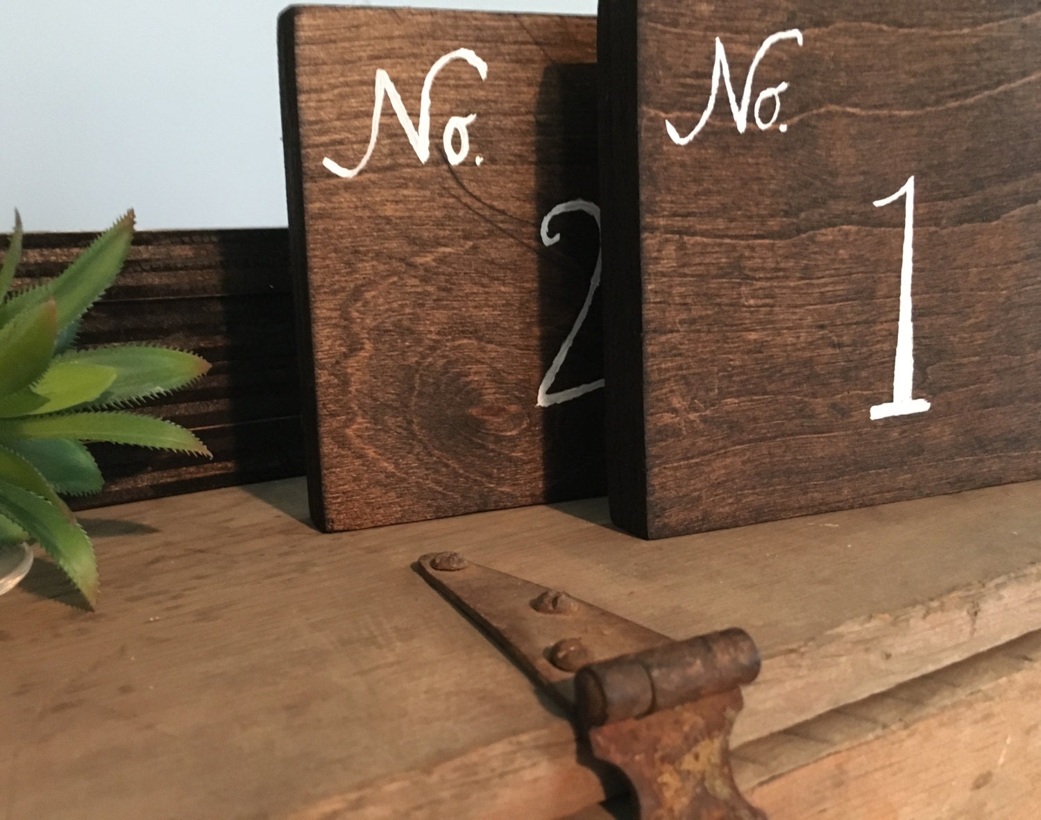 Rustic Wedding Table Numbers by TheDutchGoldfinch on Etsy
