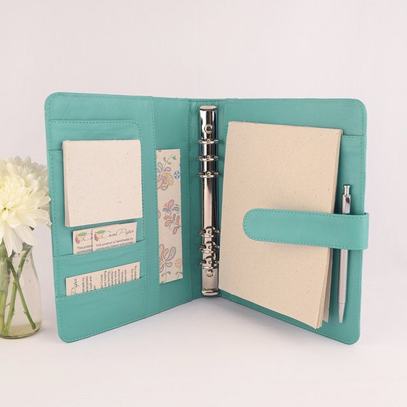 A5 Original Leather Ring Binder Planner 6 Ring Lots by CocoaPaper