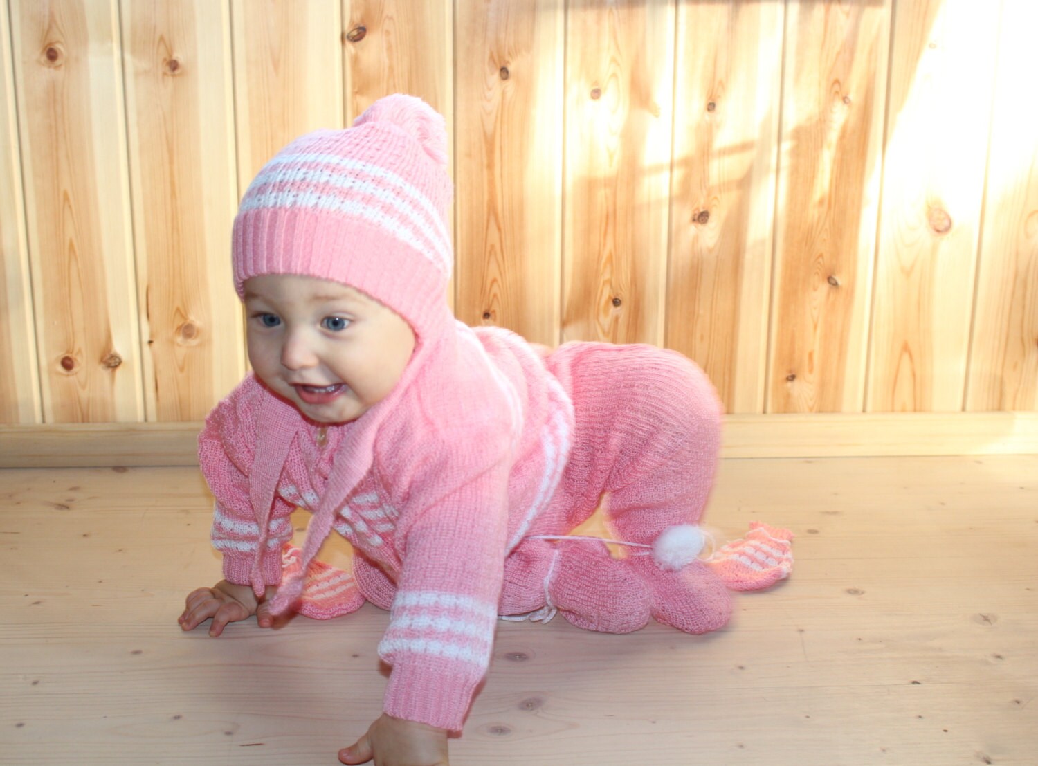 Vintage baby girl clothes Retro baby girl set Soviet baby girl