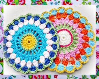 Delicious Exotic Flowers Crochet Pattern by wonderfulhands on Etsy