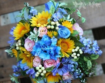 Silk-Real Touch Bride or Bridesmaids bouquet Ready to ship