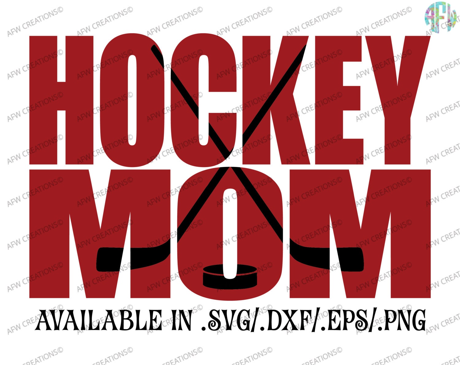 Download Digital Cut File, Hockey Mom #1, SVG, DXF, EPS, Sports Mom ...