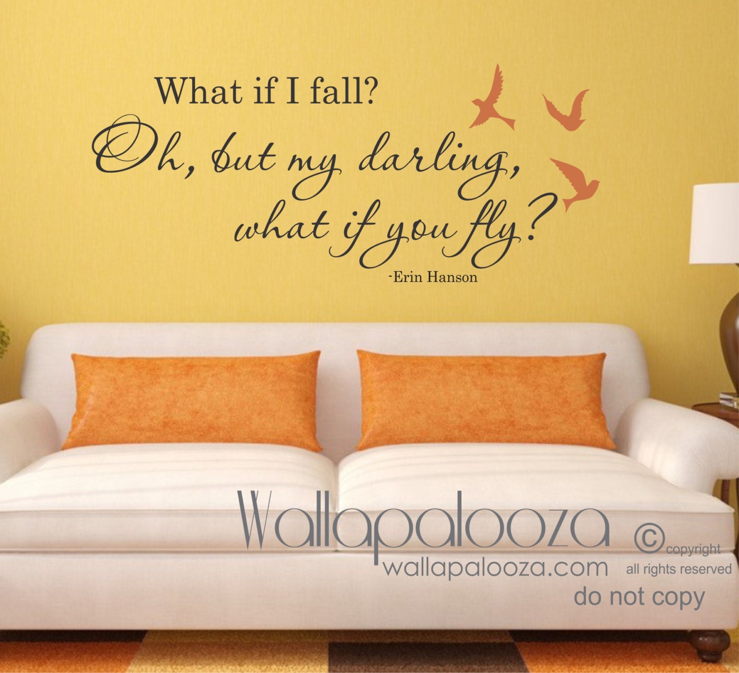 What if I fall wall decal What if I fall wall art What if