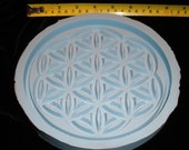 6.375" Half Bloom Flower Of Life 0.5" Deep Silicone Mold