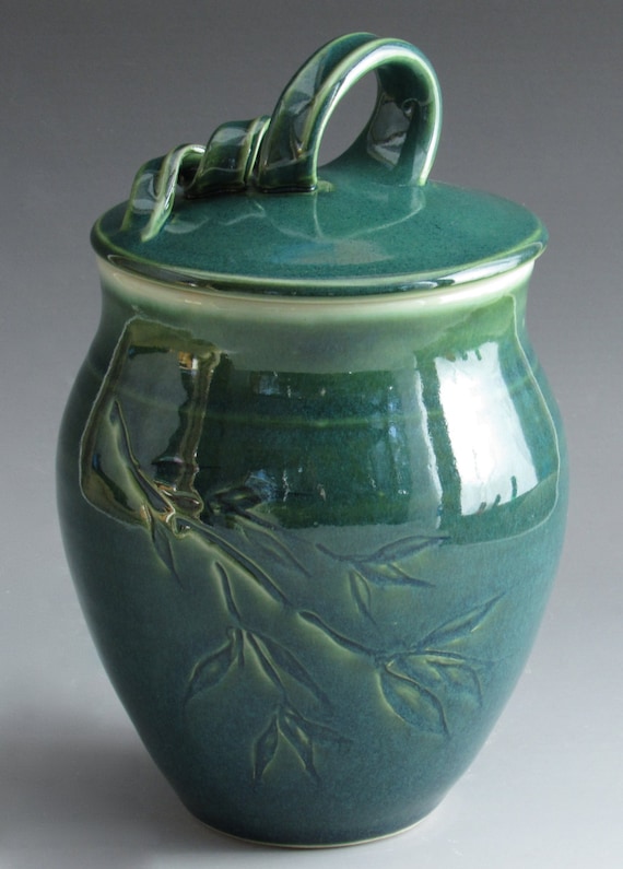 Decorative Nut or Condiment Jar by SusanFontainePottery on Etsy