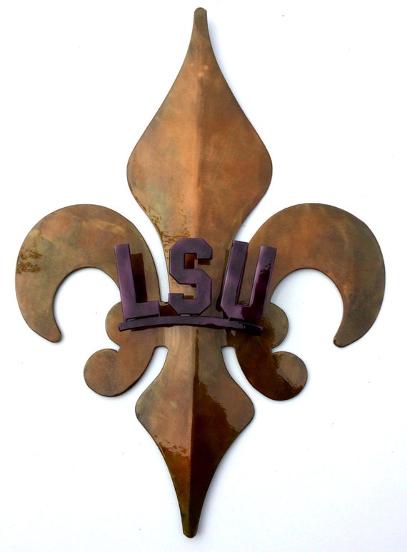 Gold Lsu Fleur De Lis By Jdartmetaldesigns On Etsy