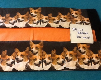 Dogs Belly Bands size 17-22 size.