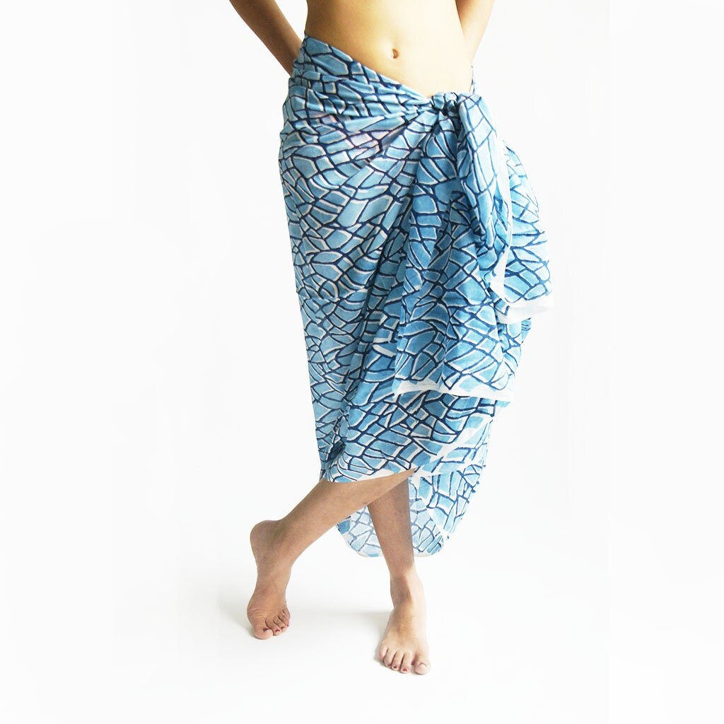 Silk Modal Large Scarf Beach Wrap Beach Sarong by RusticLoom