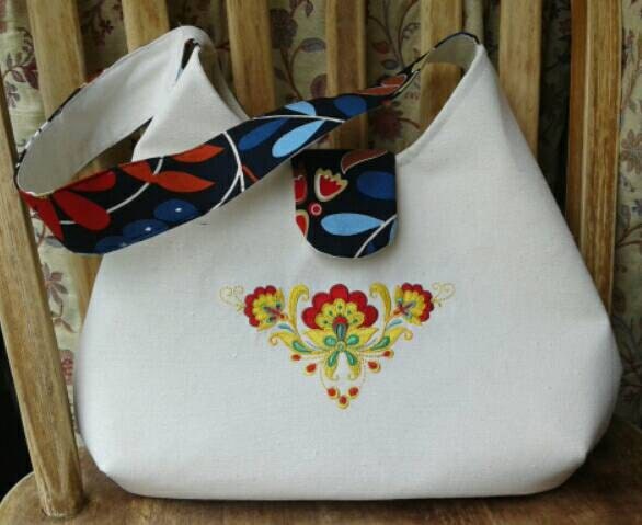 Handmade fabric handbag by Craftyzuzana on Etsy