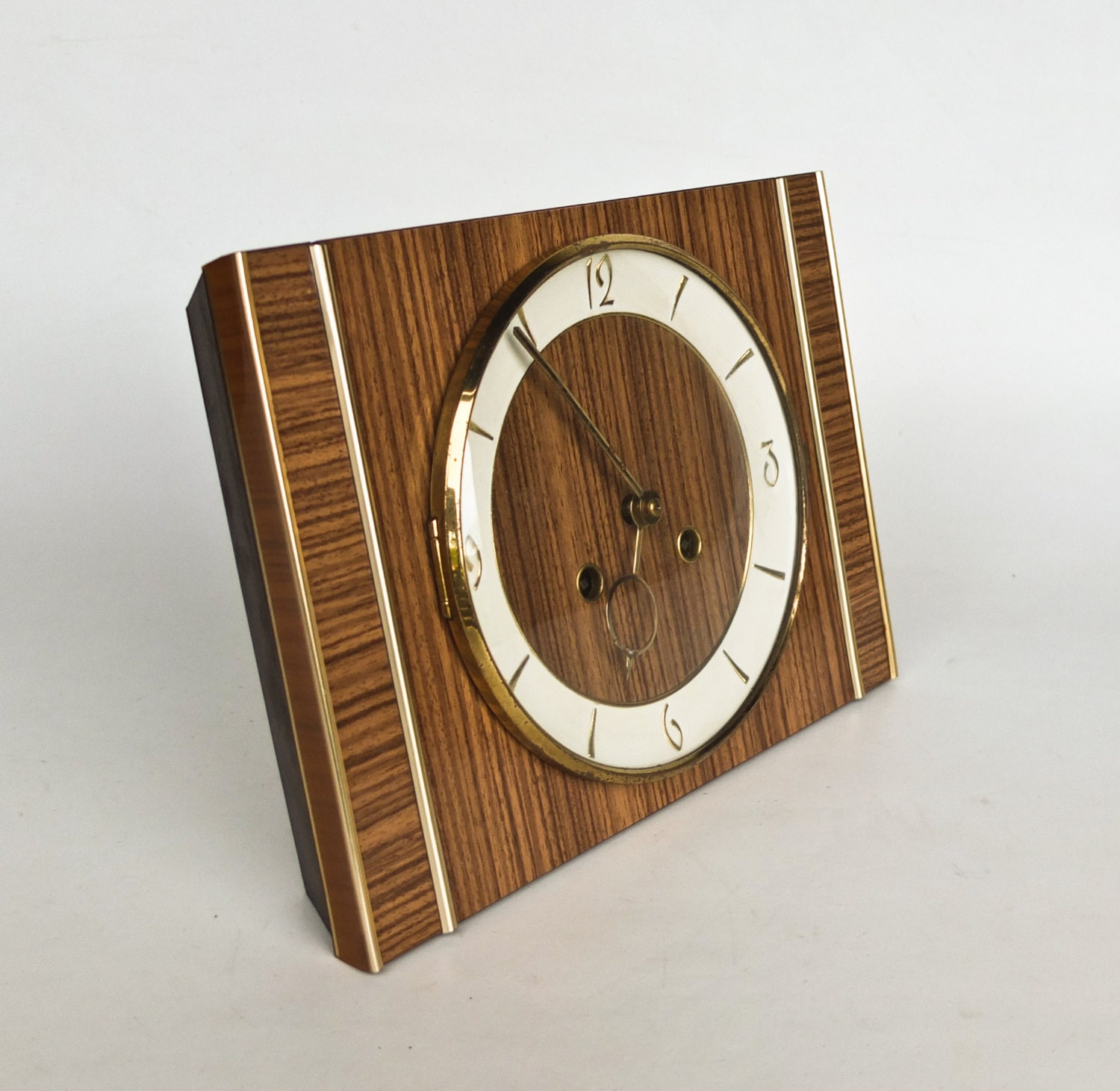 Vintage Wall Clock by FHS / Made in Germany / Wind Up Key