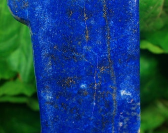 Deep Blue lapis lazuli hand polished tumbled mineral specimen 146 Grams from badakshan afghanistan