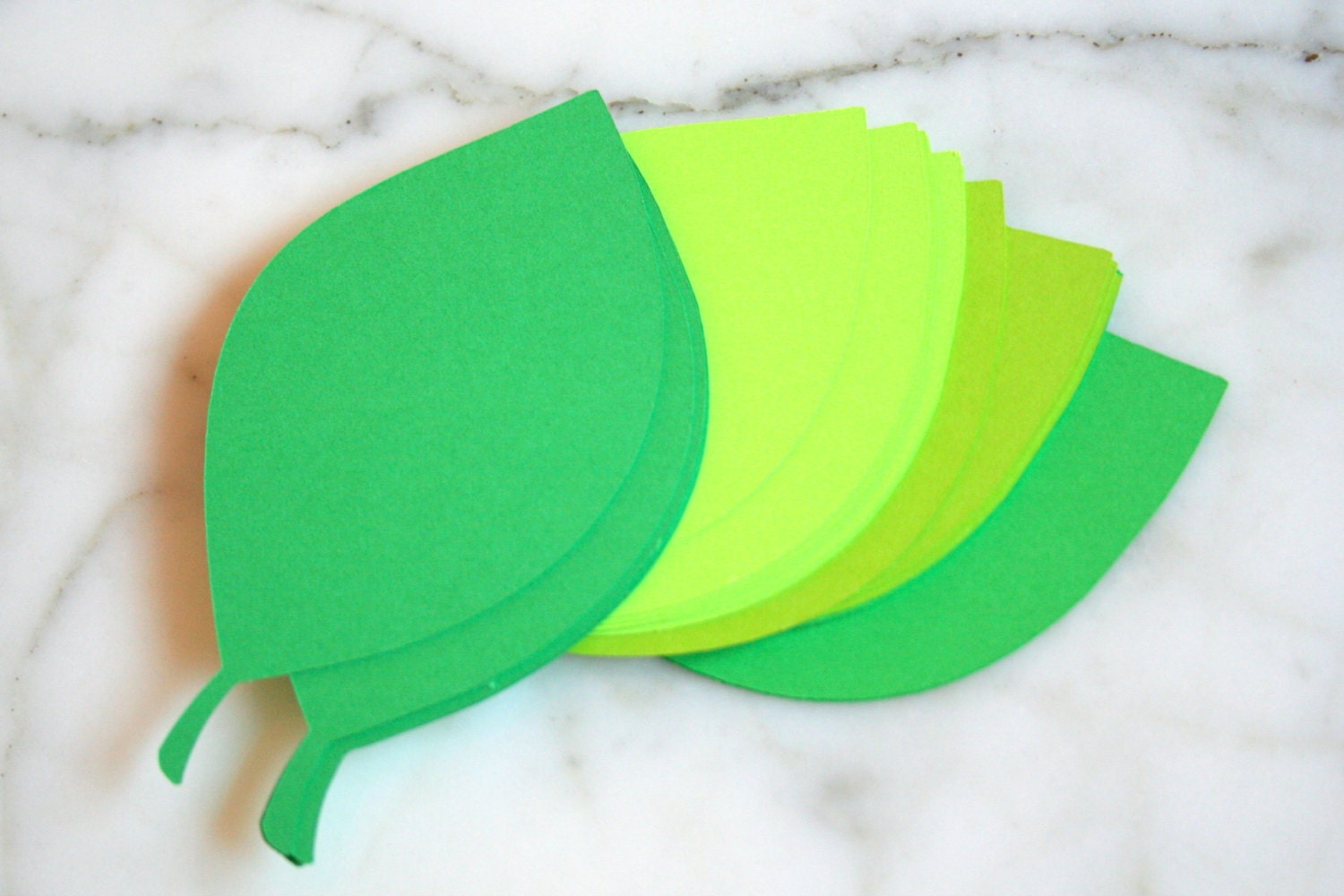 20 Leaf Cutouts Leaf Decorations Green Leaf Cutouts