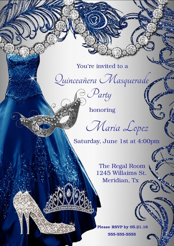 quinceanera masquerade invitation sweet 15 invitations sweet sixteen