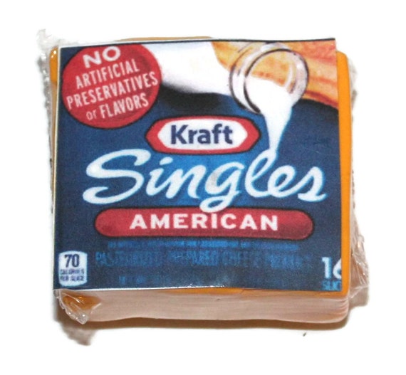 Kraft Singles American Cheese Fake Food Fridge FREE