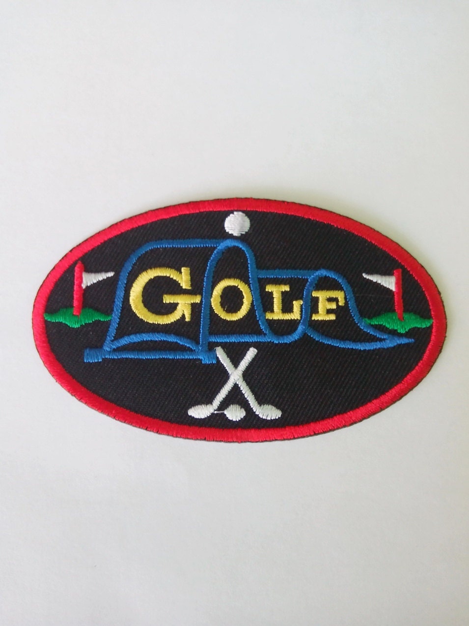 Embroidered Golf Sport Iron on Patch Badge 2 x 3 1/2 by craftstep