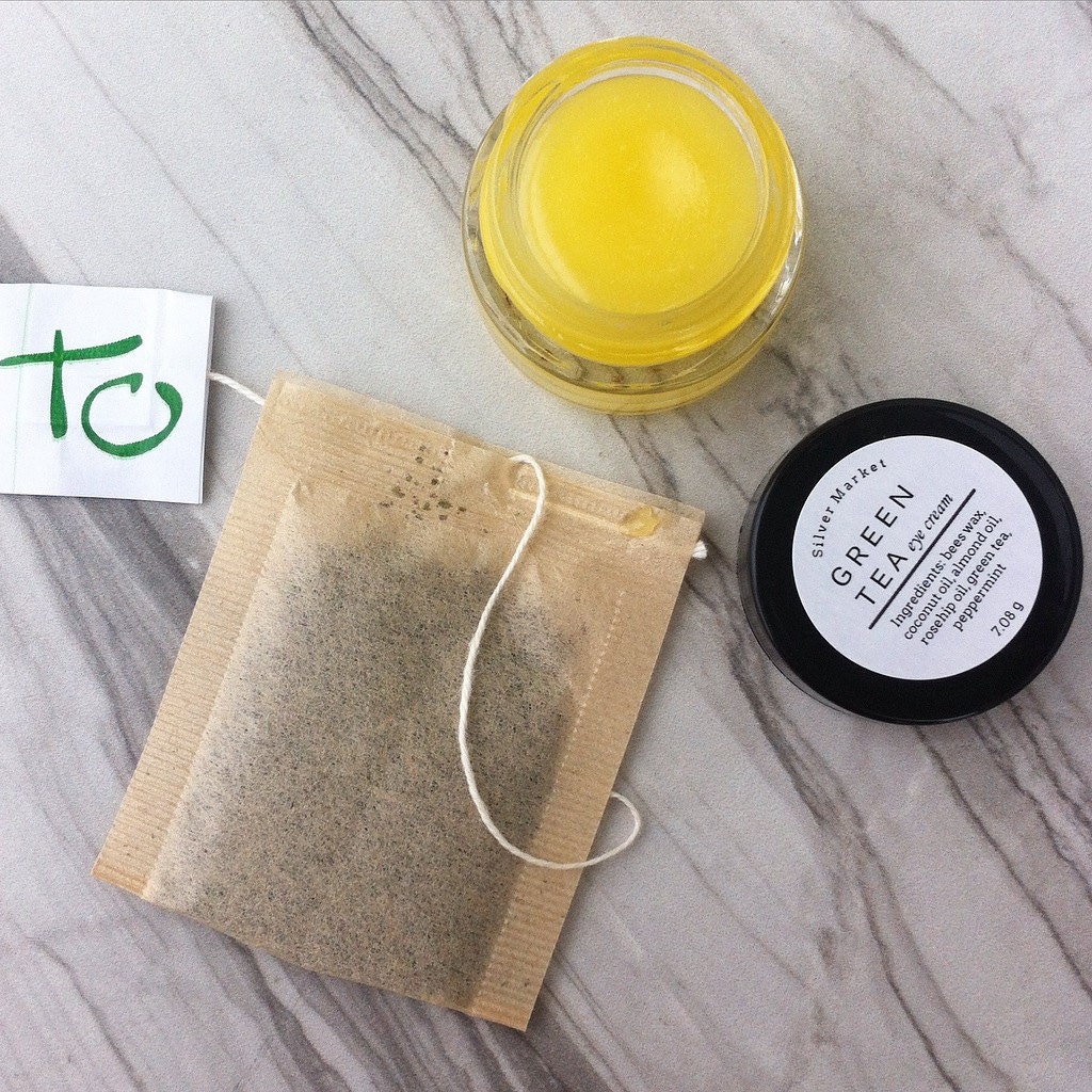 GREEN TEA Eye Cream All Natural Organic Eye Brightener