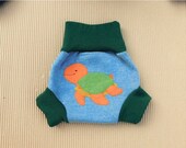 Upcycled wool cloth diaper covers from by sosimplenatural on Etsy