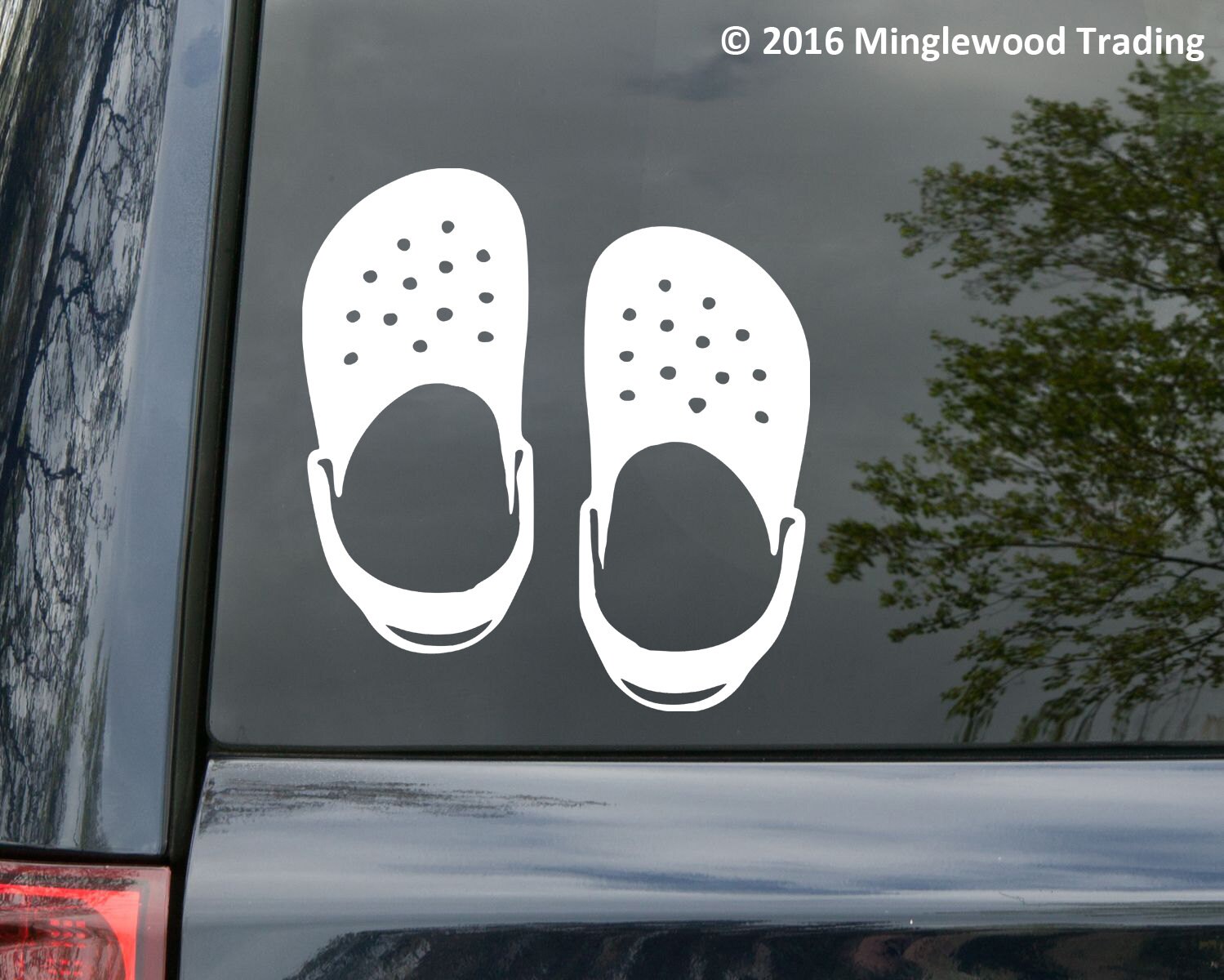 Crocs vinyl decal sticker 5" x 5" Clogs Slipon Shoes *Free Shipping