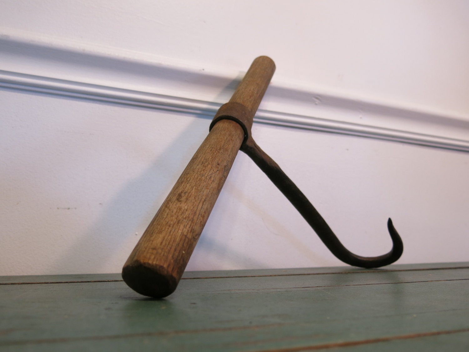 Primitive Antique Farmhouse hand hay bale hook