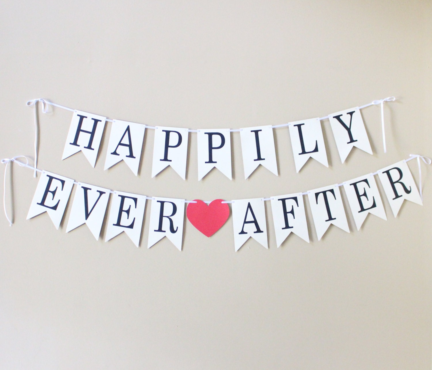 Happily Ever After Banner/ Wedding Banner/ Custom Wedding