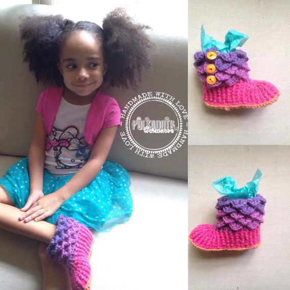 Slippers Crocodile Stitch - Child slippers - Kids Slippers - Kids footies Back to School/ Christmas in July Sale
