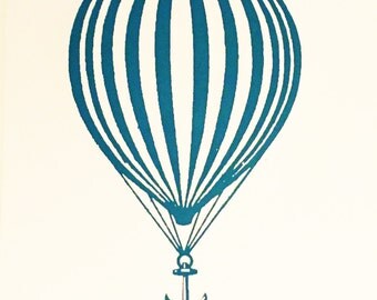 Modest Mouse Balloon and Anchor Screen Print We Were Dead