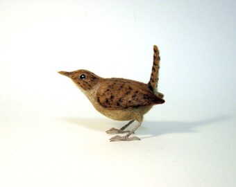 House Wren Needle Felted Bird - Made to order