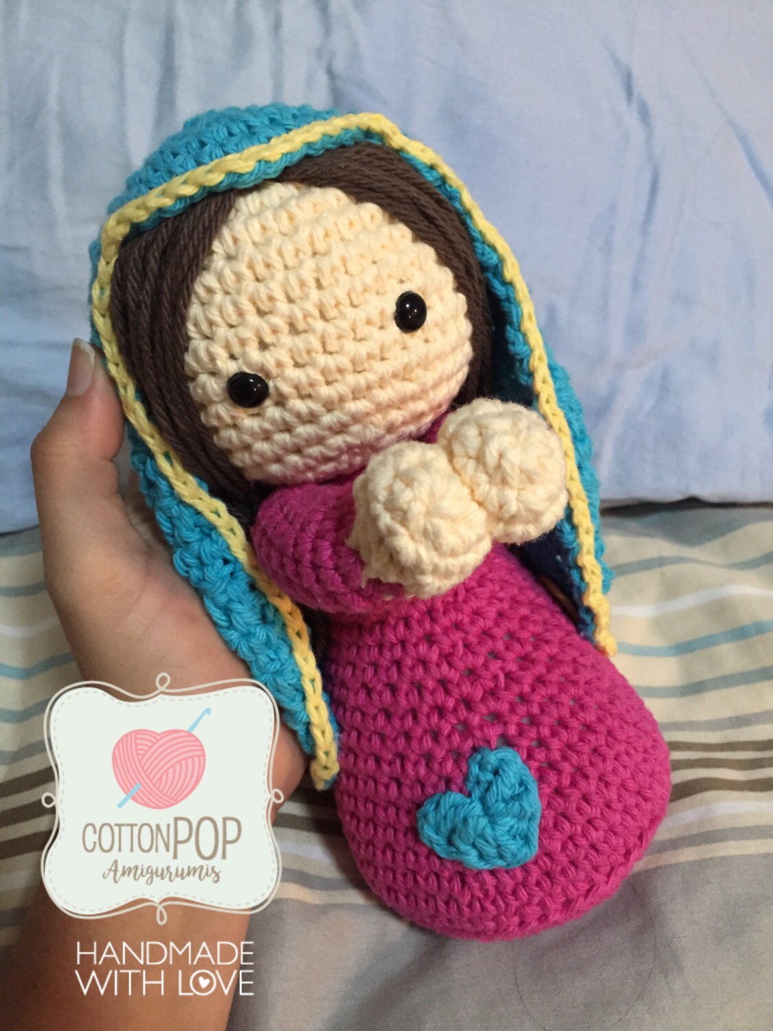 virgen de guadalupe plush doll
