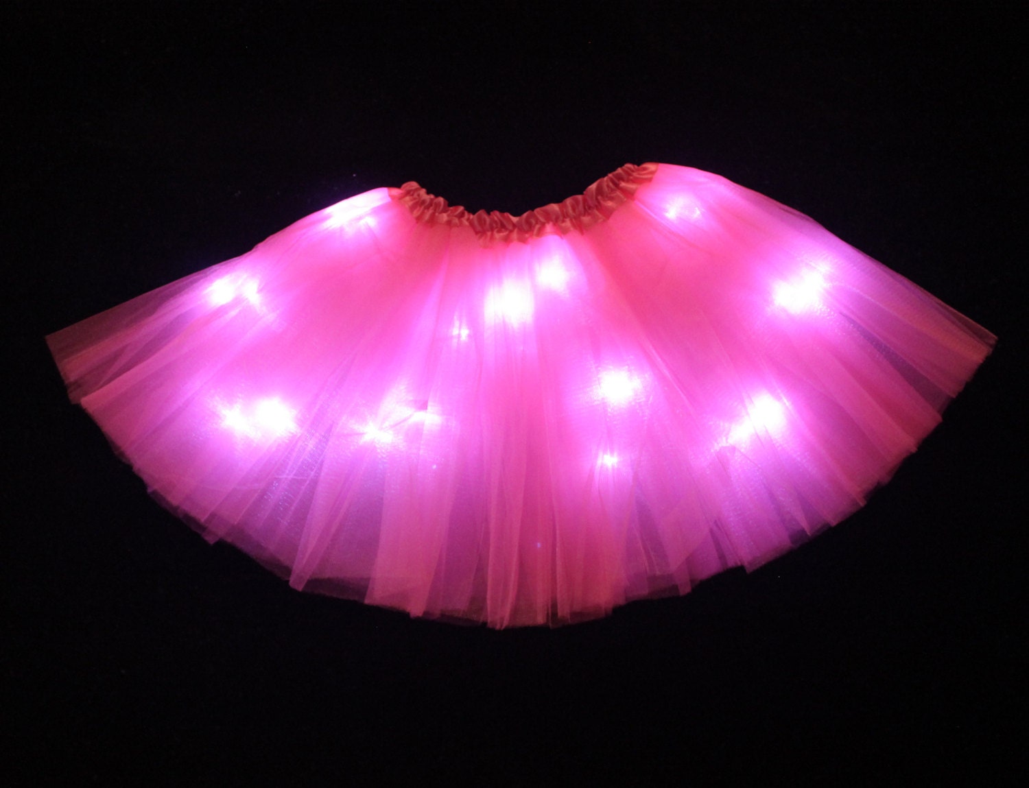 Hot Pink LED Light up Tutu Skirt with Batteries by LilyGarnish