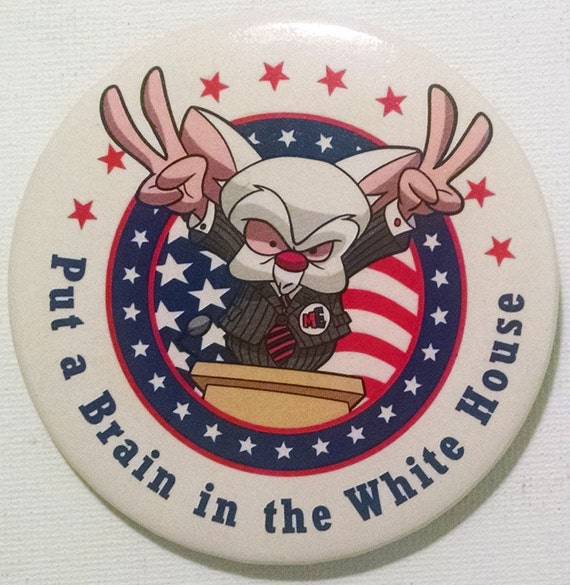 Pinky and the Brain Put a Brain in the White House vintage