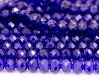 Royal Blue Crystal Beads