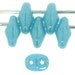 Luster-Opaque Baby Blue SuperDuo, Czech Glass, 2 hole, 2.5x5mm 10 Grams (A-10C)