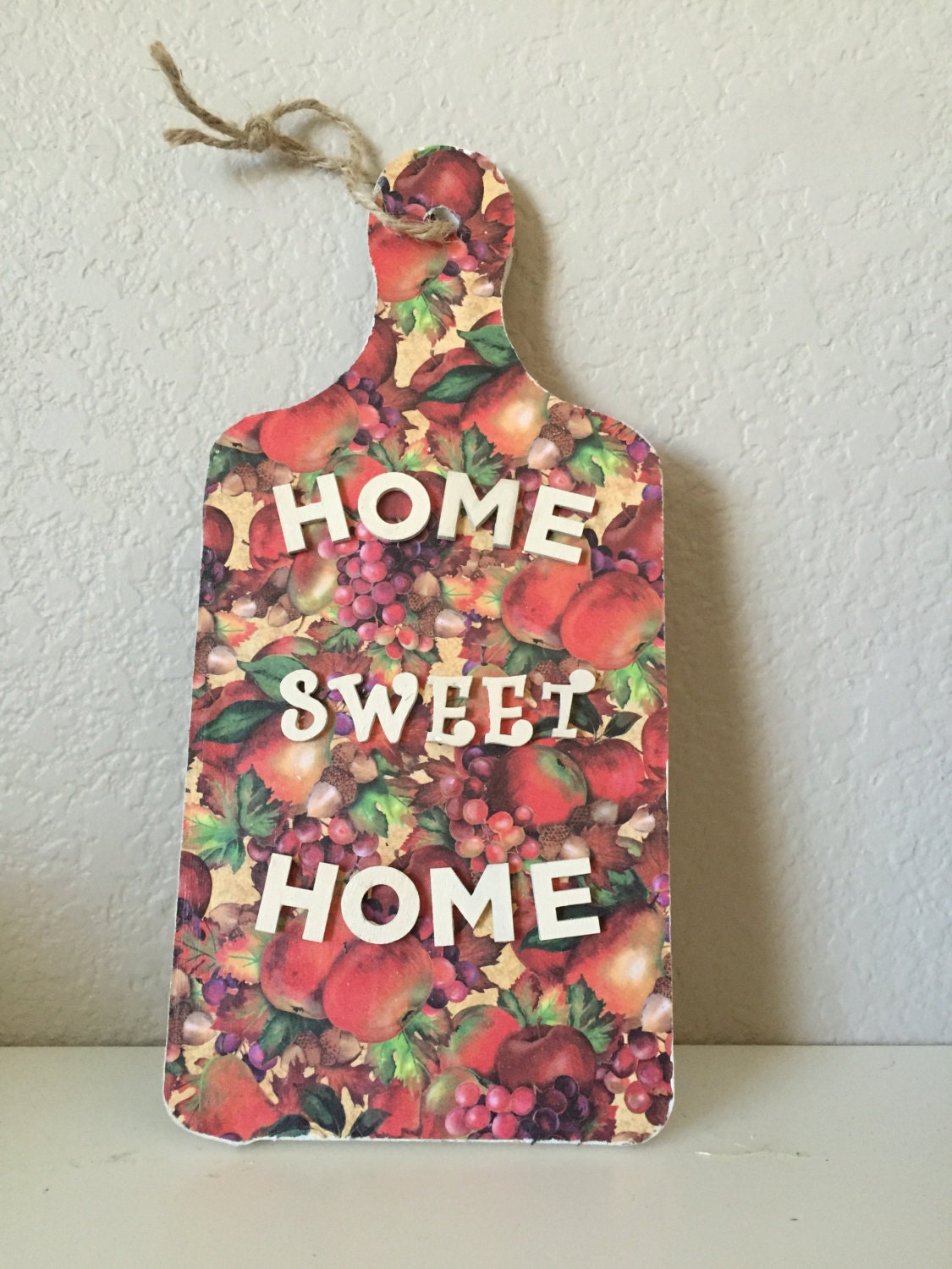 Wooden Fruit Bread Board Kitchen Wall Decor Fruit Theme