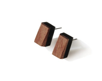 Orecchini A Perno In Corteccia Di Betulla: Acciaio Chirurgico Ipoallergenico - Italia - Foto 8