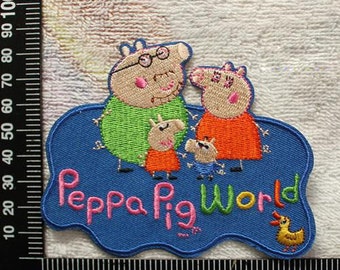 Peppa Pig World Iron on Patch Peppa Pig Applique CD160