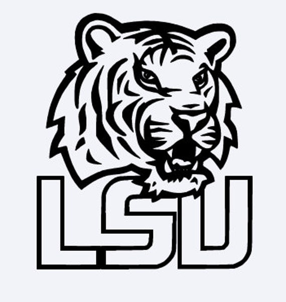 Download LSU vinyl decal by JackiesSouthernCharm on Etsy