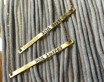 Friendship Necklaces SET Soul Sisters Set Sister Necklace SET OF 2 Soul Sister Necklace