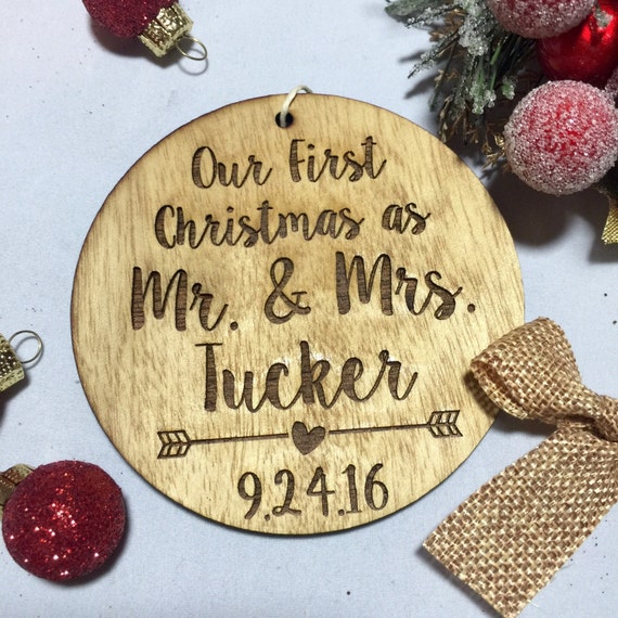 Download Our First Christmas as Mr. and Mrs. Ornament by ...