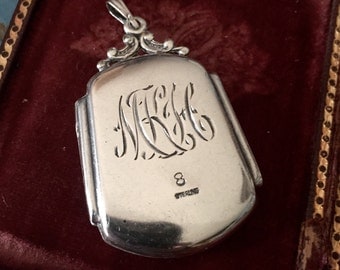 SALE! Sterling Silver Locket Monogram-MKH