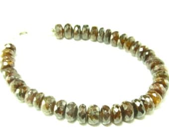 Rare Zircon Hyacinth Bracelet From Asutralia - 7"