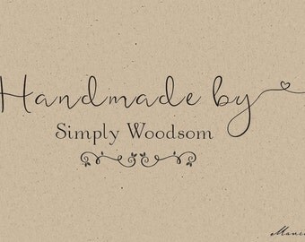 Custom Logo Stamp ( 2" x1" ) - Custom Stamp - Personalized Rubber Stamp -handmade by stamp