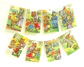 Party  Bunting Vintage Posters Handmade Mini by 