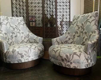 Vintage Mid Century Modern Lounge Chairs Two Available Newly Reupholstered Adrian Pearsall Style