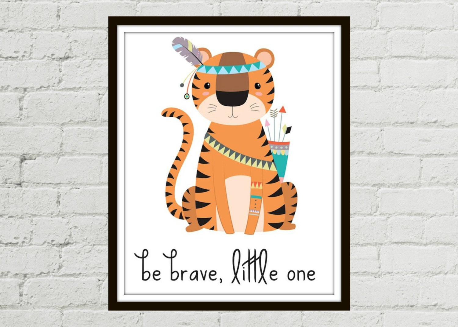 Tiger Wall Art Kids Printable Art Nursery Print Tiger Wall