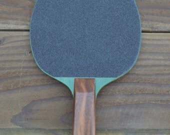 Hand Made Vintage Ping Pong Paddles (Green/Walnut)