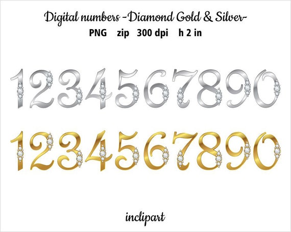 diamond numbers clipart - photo #19