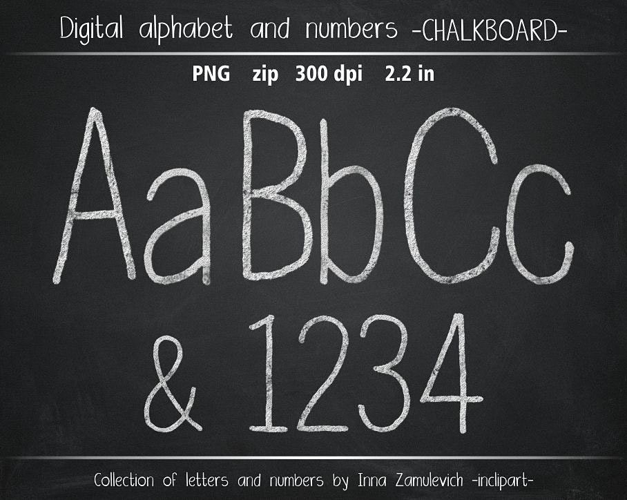 real chalkboard letters